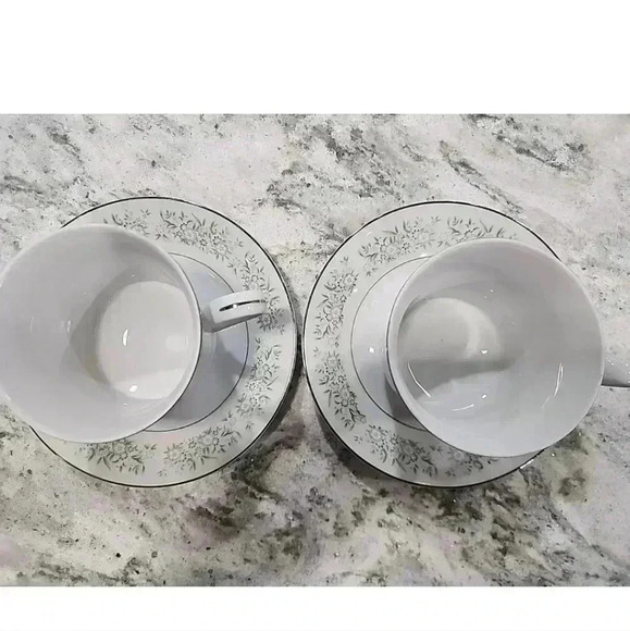 TAIHEI CHINA SPRINGTIME - JAPAN- SET OF 2 CUPS & 2 SAUCERS VINTAGE - Picture 2 of 6